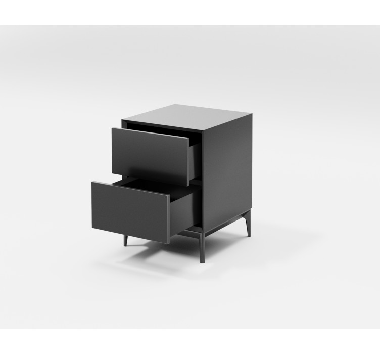 Пряма приліжкова тумба Delta 1 Gray 3